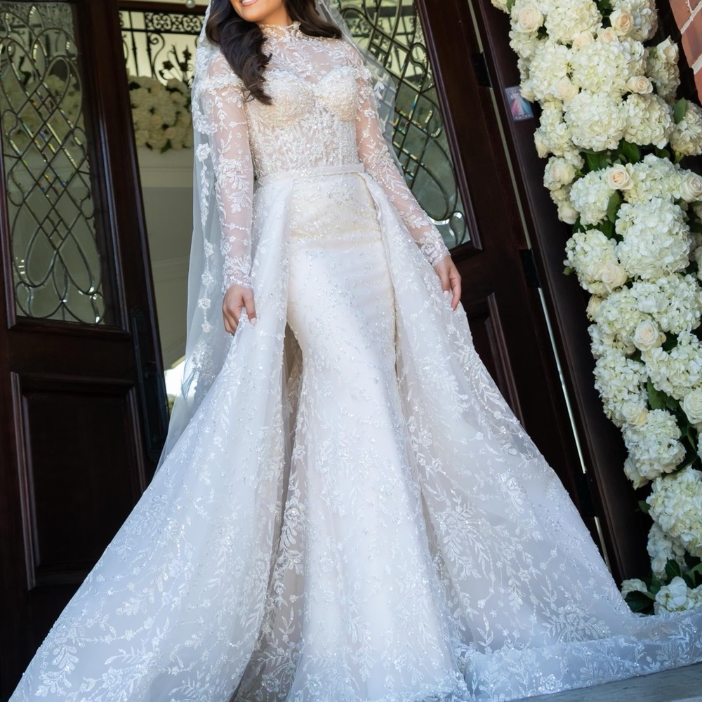 Tina Valerdi Gabriella Wedding Gown and Veil